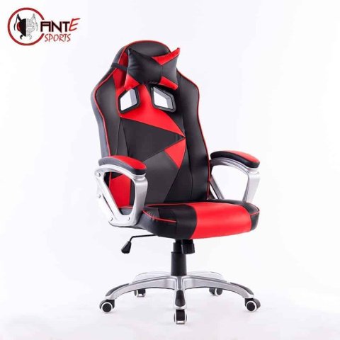Ant E Sports, WB-8077 Painting with Metal Frame,Silver Base and Adjustable Backrest Angle, (Red)