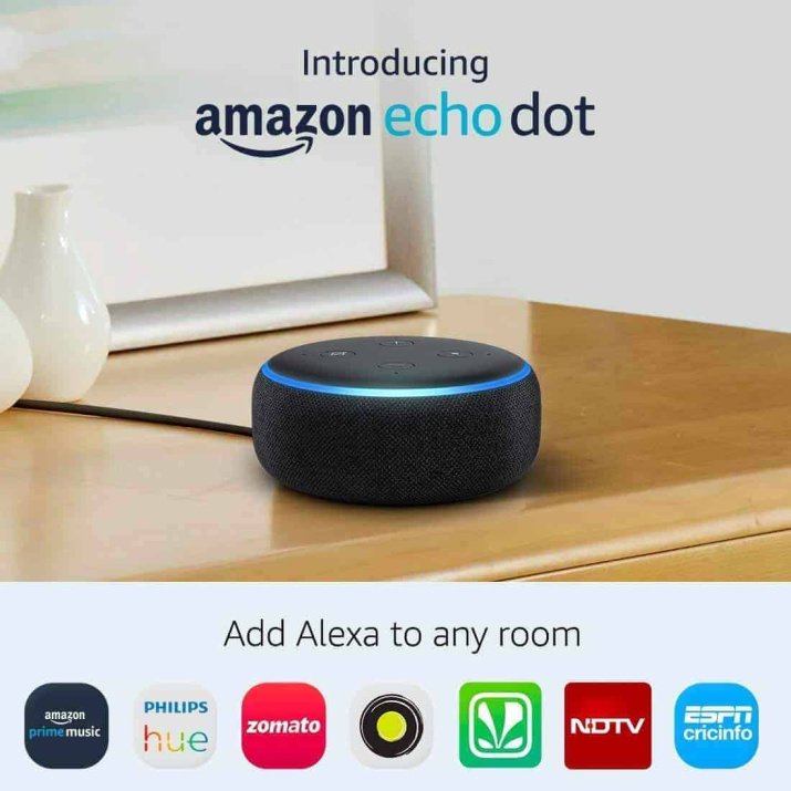 Amazon Echo Dot (3rd Gen) - Smart speaker with Alexa - Black