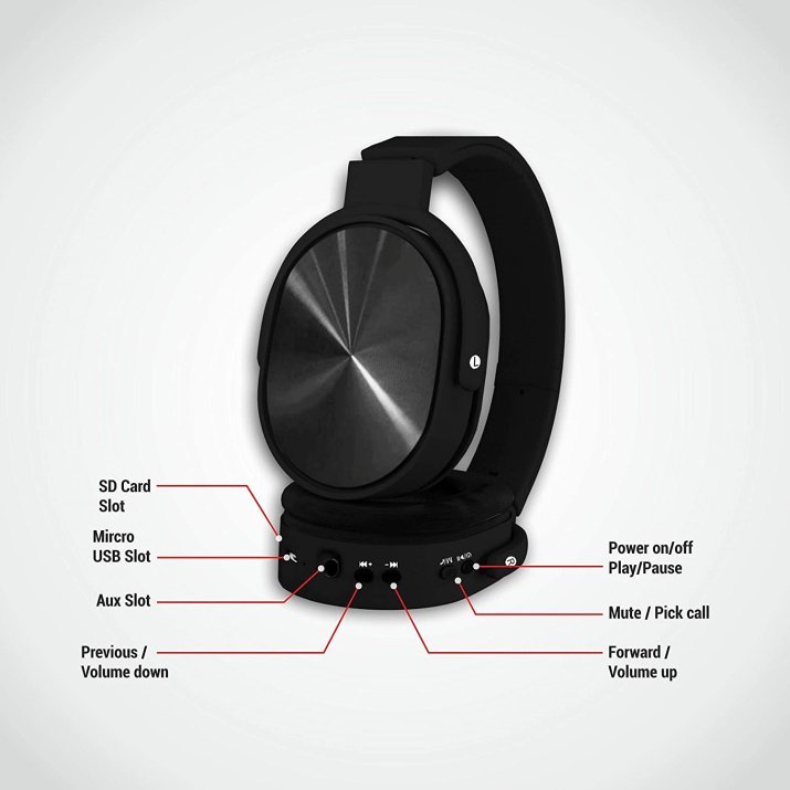 Sound One V9 Bluetooth Wireless Headphones with Mic