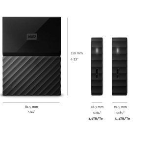 WD My Passport 4TB Portable External Hard Drive