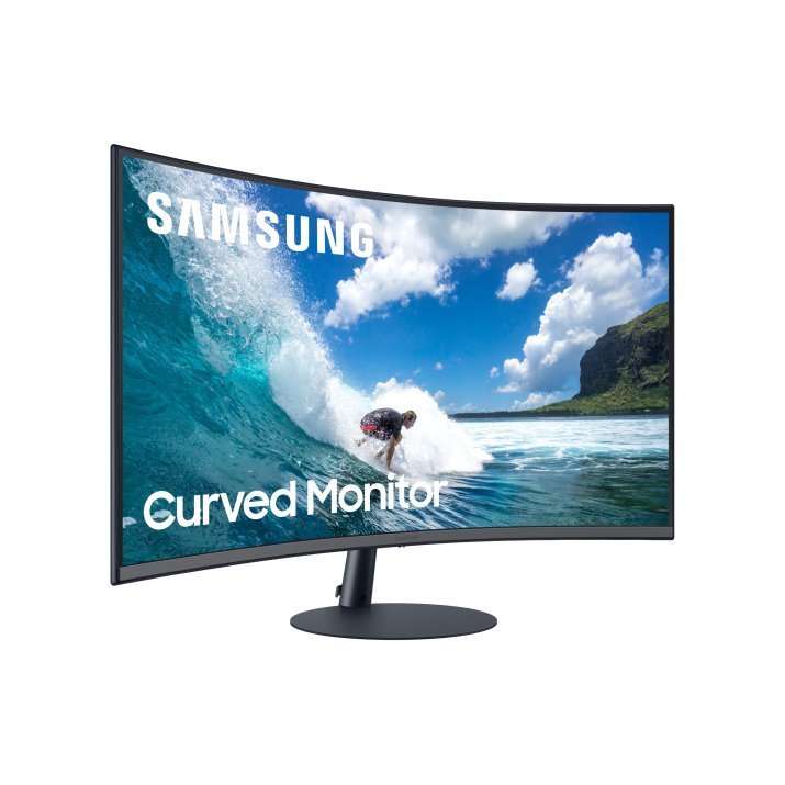 Samsung - T55 Series 27" LED 1000R Curved FHD FreeSync Monitor