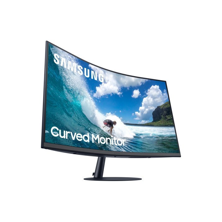 Samsung - T55 Series 27" LED 1000R Curved FHD FreeSync Monitor
