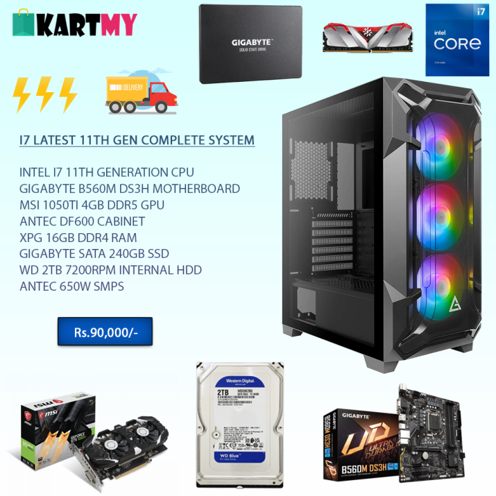 i7 11th Generation Mid-Budget All in One Desktop PC For Gaming & Editing