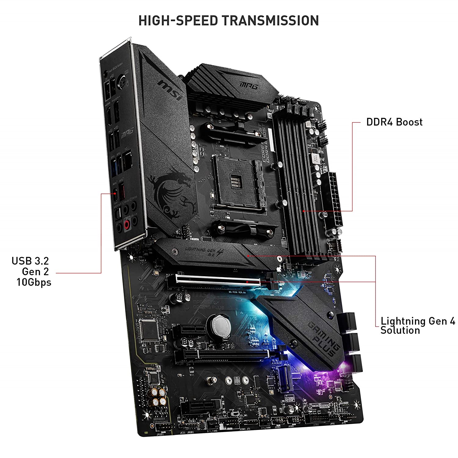 MSI MPG B550 Gaming Plus AMD (Gaming/Editing Motherboard)