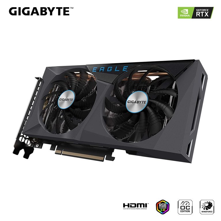 GIGABYTE Nvidia GeForce RTX™ 3060 Ti Eagle OC 8GB GDDR6 Graphics Card ( GV-N306TEAGLE OC-8GD)