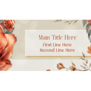 Pastel Flower Title Project for EDIUS 11