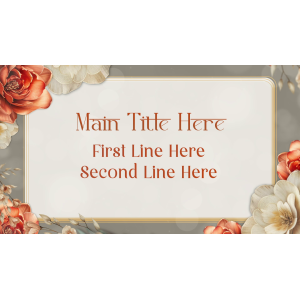 Pastel Flower Title Project for EDIUS 11