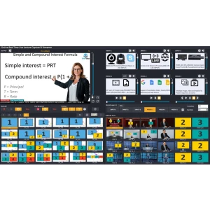 GoLive Real Time Live Event Mixer Switcher Streamer and Recorder Software with Realistic Virtual Set.